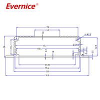 Boîtier en aluminium anodisé pour usinage CNC Boîtiers d'instruments électroniques Boîte de jonction Boîtier PCB