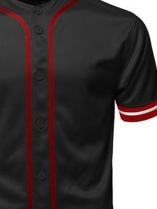 Camiseta de Béisbol Personalizada de Manga Corta 100% Poliéster, Uniforme Transpirable de Alta Calidad, Ropa de Softbol Sublimada, Ropa de Béisbol Estampada - Product Image 4