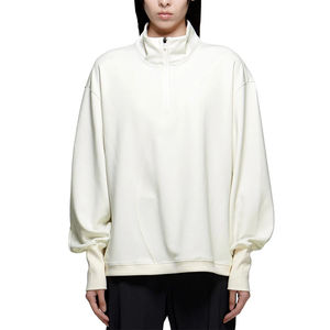 2026 Women's Hooded O-Neck Oversize Regular <b>Jumper</b> Polyester/Cotton <b>Sports</b> Breathable Half Zip Acid Wash Streetwear Sweatshirt - Product Image 1