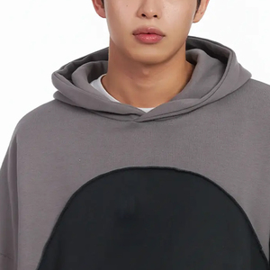 เสื้อฮู้ดดี้ขายส่งล่าสุดสำหรับผู้ชาย สวมใส่สบาย ดีไซน์สีตัดกัน พร้อมโลโก้สั่งทำได้ / ผ้าระบายอากาศดี มีฮู้ด สวมใส่สบาย - Product Image 2