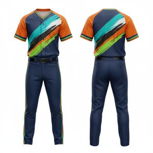 ชุดเบสบอลดีไซน์ใหม่ 2026 แห้งเร็ว ระบายอากาศได้ดี ผ้าตาข่าย น้ำหนักเบา คอวี ผลิตตามสั่ง ชื่อผู้เล่น หมายเลขทีม ใช้ได้ทั้งชายและหญิง - Product Image 4