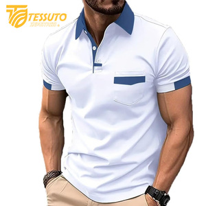 High Quality Men's for Polo Shirt Latest Design Breathable Casual Wear Low MOQ Customized Plus Size Customizable Options - Product Image 4