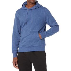 Hot Sale Men's 100% Cotton Pullover Sweatshirt Loose Fitting Thick Hoodie with Custom Logo Knitted French Terry Hoodie - Product Image 4