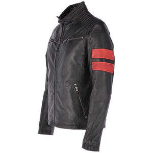 Veste de moto en cuir de haute qualité personnalisée à la mode pour hommes motards équipement d'équitation saison d'hiver en gros avec STITCHMODE - Product Image 4