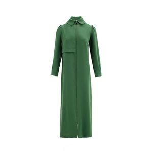 Abaya verte zippée - Silhouette droite et sobre - Product Image 1