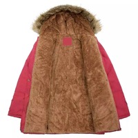 Manteau en laine et fourrure épais et chaud pour femme, grande taille, à manches longues, col double, à capuche, style hip-hop, vente en gros 2024