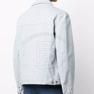 Meilleure vente à bas prix Veste en jean pour hommes Veste en jean sur mesure pour hommes Veste en jean de couleur unie - Product Image 4