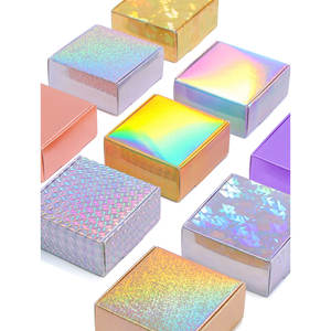 Diseñe su propio cartón Kraft dorado y plateado con láser, embalaje en blanco y negro, caja de regalo, caja de jabón, admite tamaño personalizado - Product Image 2