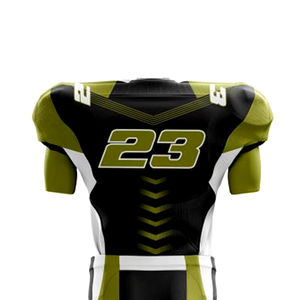 Ensembles de maillots de football américain de haute qualité, sublimation, tissu 100% polyester, antibactérien, séchage rapide, service OEM - Product Image 6