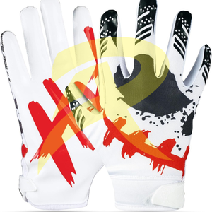 Gants de football américain Gants de sport Adulte Jeunesse Respirant Antidérapant Doigts complets Silicone Baseball Gants de football américain - Product Image 6