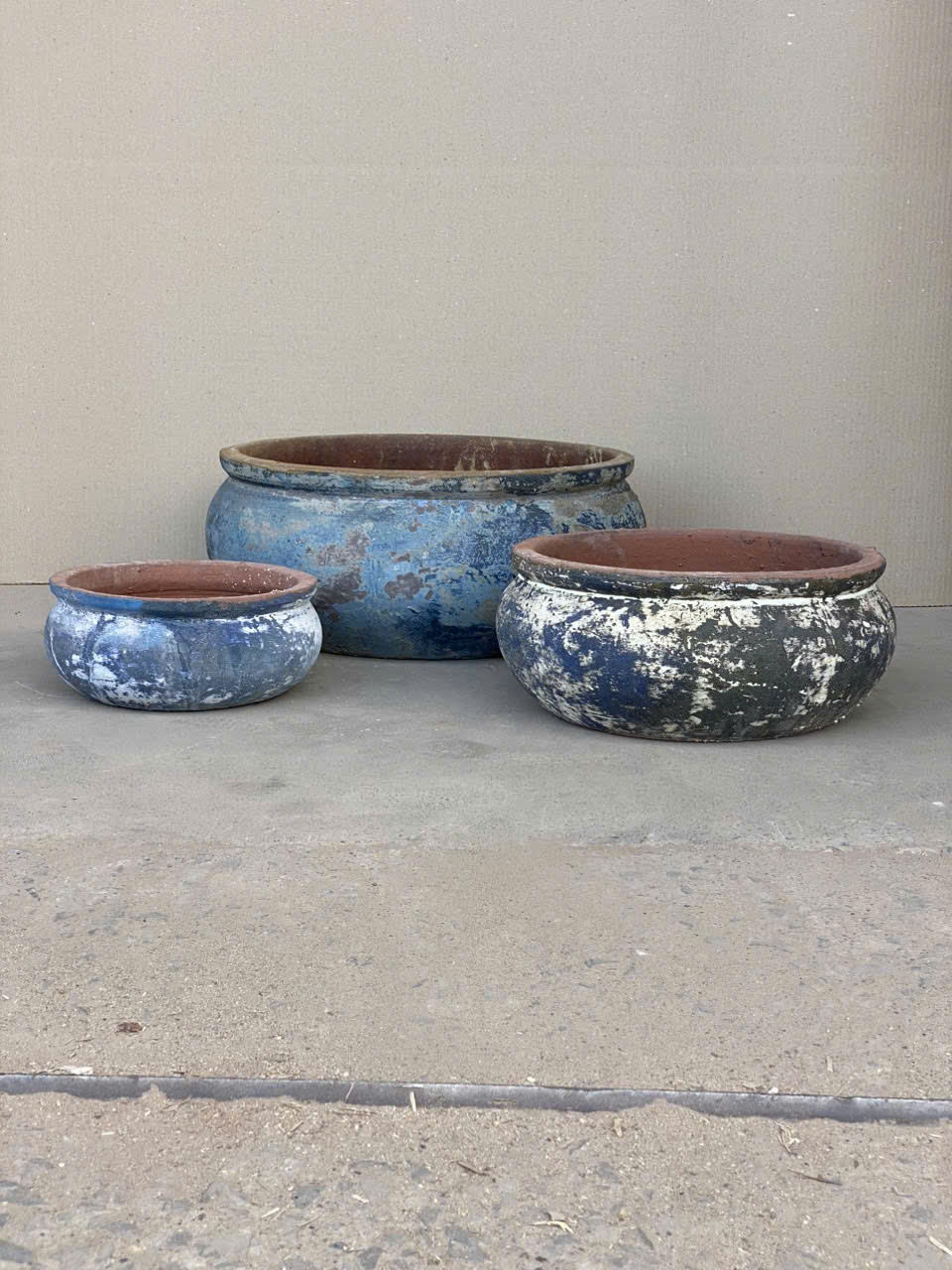 ภาพวาดสีฟ้าสนิมโบราณ