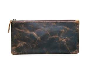 Bolsa de regalo de lujo más nueva, bolsa de pluma de Pu gruesa de cuero respetuosa con el medio ambiente, funda de lápiz con logotipo personalizado - Product Image 2