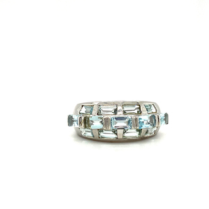 Simple mode personnalité naturel aigue-marine bague bijoux 925 argent qualité bague d'eau douce bijoux élégants pour les femmes - Product Image 3