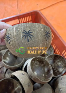 ¡El mejor suministro 2025! Cuencos de coco con logotipo personalizado ecológico grabados con láser por Eco2go Vietnam para regalos de negocios bodas Camping - Product Image 4