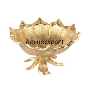 Bol à fruits moderne en métal royal, travail de bordure magnifique, poli, écologique, support décoratif, centre de table, bol de service pour les fêtes - Product Image 4