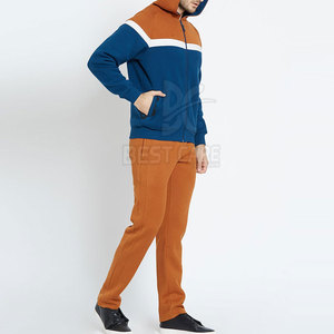 Chándal de hombre de color sólido, diseño y talla personalizados, con cremallera, precio bajo, venta al por mayor, calidad premium, hecho en Pakistán. - Product Image 3