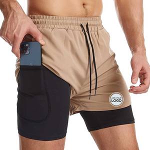 Short de course 2 en 1 pour homme Gym Quick Dry Athletic Workout Pocket - Product Image 4
