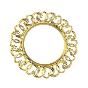 Placa de cargador de metal duradera y resistente para eventos de catering, restaurantes, hoteles, banquetes, decoración de comedor elegante reutilizable - Product Image 3