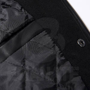 เสื้อแจ็คเก็ตเบสบอลบอมเบอร์ผ้าขนสัตว์/ผ้าฝ้ายผสมเชนิลล์ ระบายอากาศ กันลม สำหรับฤดูหนาว ดีไซน์สั่งทำได้ สไตล์ไฮสตรีท ด้านหน้า - Product Image 5