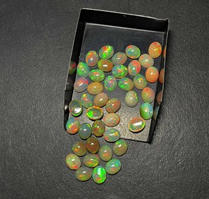 IGI Certified Natural Yellow Ethiopian Opal 8*10MM Oval Cabochon Amethyst <b>Fire</b> Loose Gemstone Bead/Pear Ethiopian Natural Stone - Product Image 6