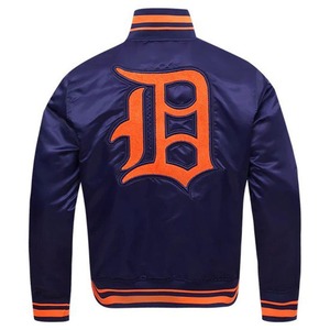 Blouson bombardier broderie en chenille Satin de soie marron classique personnalisez vos créations fabricant de veste Letterman de baseball pour hommes - Product Image 3