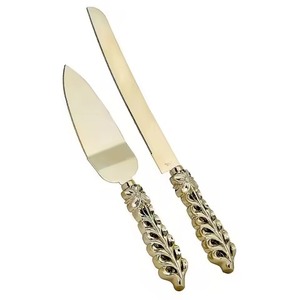 Meilleure qualité en acier inoxydable or gâteau outils mariage Pizza gâteau pelle serveur spatule Cutter gâteau couteau et serveur ensemble pour la cuisson - Product Image 5