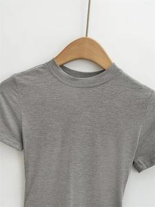 Camiseta Casual de Alta Calidad para Hombre, Corte Ajustado, Manga Corta, Secado Rápido, Cuello Redondo, Diseño Liso, Tela Jersey Estampada - Product Image 3