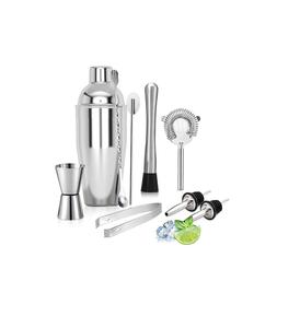 Coctelera de aluminio personalizada de lujo, juego de 6 piezas de metal de 500ml de capacidad para uso en la barra del hogar - Product Image 4