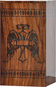 Angel Wings with Cross Wooden <b>Urn</b> Box Resin <b>Urn</b> Cremation <b>Ashes</b> Adult Large <b>Ashes</b> <b>Urn</b> for <b>Ashes</b> <b>pet</b> - Product Image 4