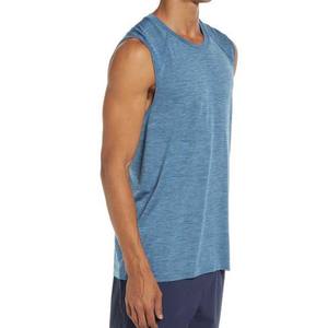 เสื้อกล้ามคอครีวท์คอแขนกุดผ้าฝ้ายระบายอากาศได้ดีสำหรับผู้ชายเสื้อผ้าฟิตเนสยิมไซส์พิเศษออกแบบโลโก้ได้ตามต้องการ - Product Image 3