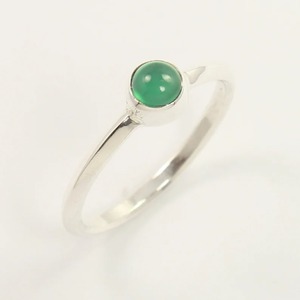 Plata de Ley 925 sólida, cabujón de ónix verde Natural, piedra preciosa, anillo hecho a mano, joyería de plata de ley 925, anillo estampado, joyería - Product Image 3