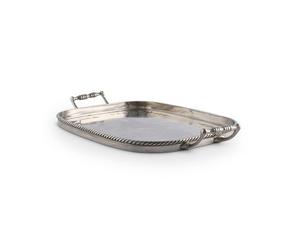 Plateau de collations à dessert de qualité supérieure pour accessoires de table Plateau de service couleur argent en acier inoxydable - Product Image 2