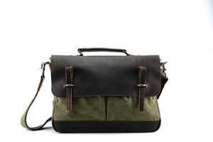 Bolsa de mensajero de lona con solapa de cuero y Jersey, regalo duradero y elegante para él, 2017 - Product Image 6