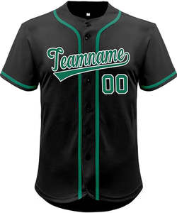 Maillots de baseball/softball respirants imprimés et cousus en gros, grandes tailles, broderie sublimée, service OEM de haute qualité - Product Image 6