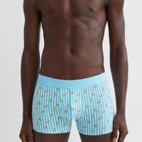 Caleçons boxeurs mi-hauts pour hommes en soie glacée fine, sans couture, couleur unie, respirants, écologiques, antibactériens, séchage rapide