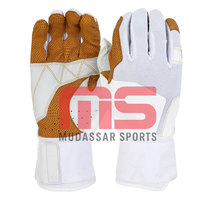 Gants de frappe de baseball en cuir respirant avec batte en bambou, sur mesure, haute qualité, ajustement extensible pour usage professionnel