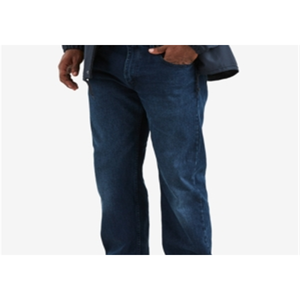 กางเกงยีนส์ Levi's รุ่น 569 ทรงตรง สไตล์หลวม สีน้ำเงิน Stonewashed วินเทจ Y2K แต่งลายปักแบบ Patchwork ทรงเข้ารูป ไซส์ 32X30 สำหรับฤดูหนาว - Product Image 2