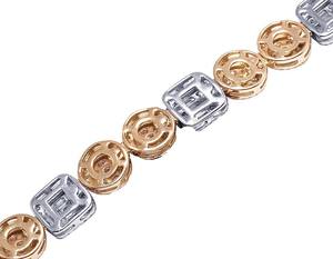 Collar DE TENIS cuadrado de 8mm, cadenas de roca, cadena de tenis Baguette helada chapada en oro rosa para regalo de boda, parejas de estilo Hip Hop - Product Image 6