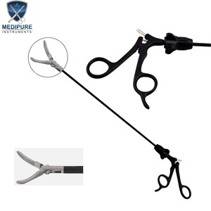 Pinzas Quirúrgicas de Doble Acción Curvas de 36 cm para Laparoscopia de Precisión, Instrumentos Médicos MEDIPURE - Product Image 5