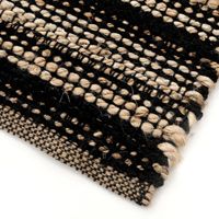 Handgefertigter, handgewebter Flachwebteppich aus Naturjute mit geometrischem Muster, rutschfest, haustierfreundlich, für Zuhause, Hotel, Wohnzimmer, Schlafzimmer, Gebetsraum