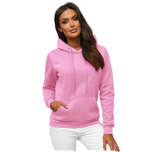 Sweat-shirt à capuche ample en molleton tie-dye personnalisé pour femme, couleur unie, épaules dénudées, 100 % coton, imperméable, style décontracté pour - Product Image 5