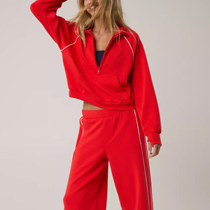 3 Sudadera con capucha y pantalones de chándal holgados de gran tamaño de lana de algodón de peso pesado para hombres - Product Image 1