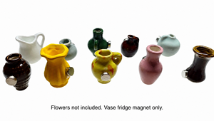 Mini vase en céramique mignon, aimant de réfrigérateur, pot de fleurs 3D, décoration étanche pour Pâques, remise de diplôme, cuisine, bureau, maison - Product Image 6