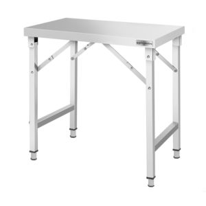 Table de centre commerciale en acier inoxydable - 1000x600mm - Pliable - Product Image 5