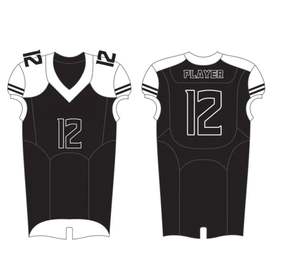 Maillot de football américain unisexe avec logo personnalisé Ensemble de football pour jeunes en coton imprimé Technics pour adultes - Product Image 3