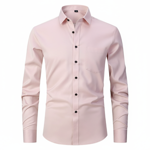 Camisas Polo Masculinas Personalizadas em Tecido de Linho Luxuoso Prontas para Envio Camisas Simples Elásticas - Product Image 1