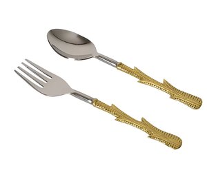 Juego de tenedor de Metal de acero inoxidable de diseño atractivo de Venta caliente, vajilla, cubiertos, juego de lavavajillas pulido dorado. - Product Image 5