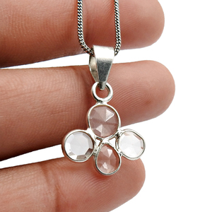 Pendentif en pierre précieuse en cristal naturel pour les fêtes d'anniversaire fabriqué à partir de bijoux faits à la main en argent sterling 925 de haute qualité - Product Image 3
