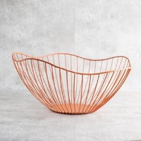 Panier de rangement pour légumes, simple, moderne et luxueux, en gros, panier de rangement pour collations, panier à fruits en métal pour table de cuisine