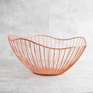 Panier de rangement pour légumes, simple, moderne et luxueux, en gros, panier de rangement pour collations, panier à fruits en métal pour table de cuisine - Product Image 1